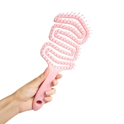 Plastic Handle Nylon Brsitle Hair Brush Benefits