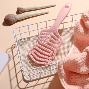 plastic handle nylon brsitle hair brush3
