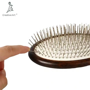 blue hair brush