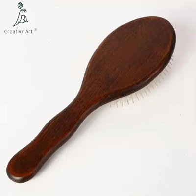Features of Bamboo/Wooden Handle Metal Bristle Hair Brush