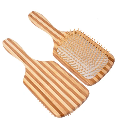 Bamboo/Wooden Handle Cushion Massage Hair Brush
