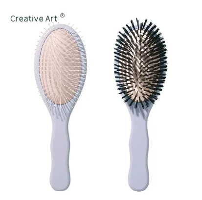 Bamboo/Wooden Handle Nylon Bristle Hair Brush (M-QD55P-1)