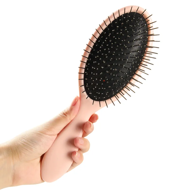 plastic handle metal bristle hair brush s qd05p 6 china<!--[