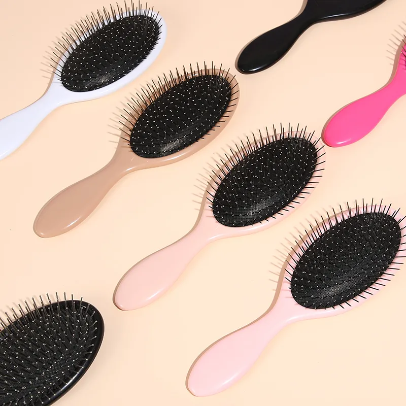 plastic handle metal bristle hair brush s qd05p 6 uses<!--[
