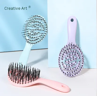 Plastic Handle Vent Hair Brush (S-LK15P-4)