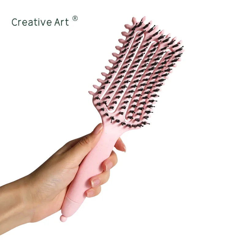 Plastic Handle Vent Hair Brush (S-LK040-3)