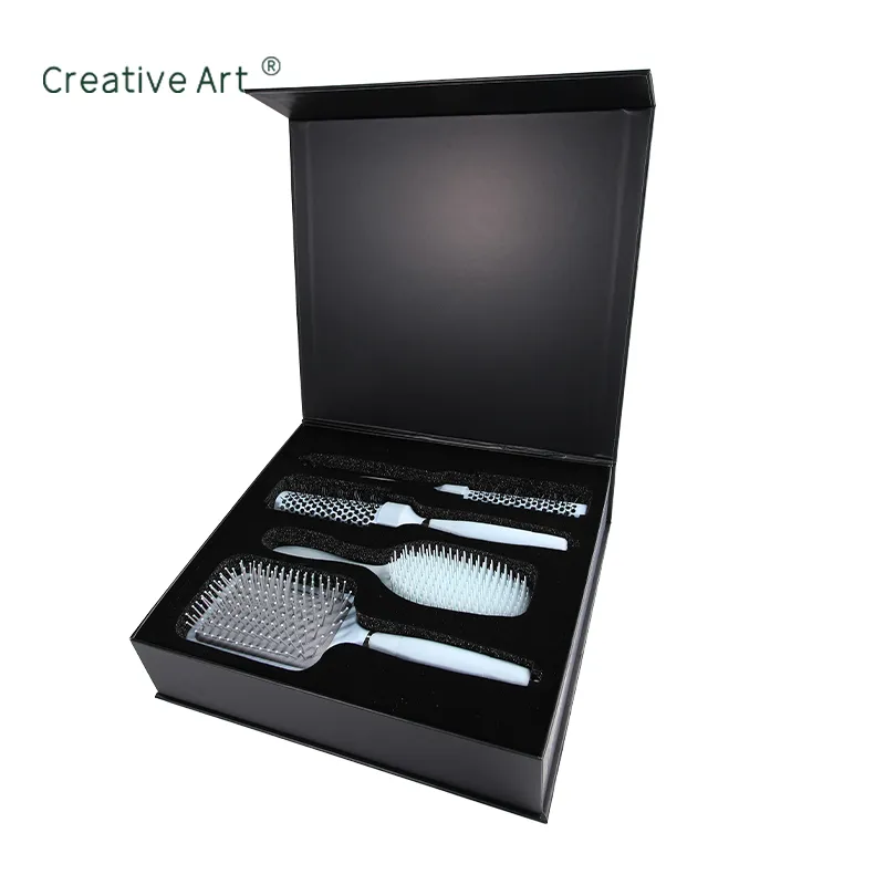 Blue 4 Pcs Hair Brush Set (S-04TZ)