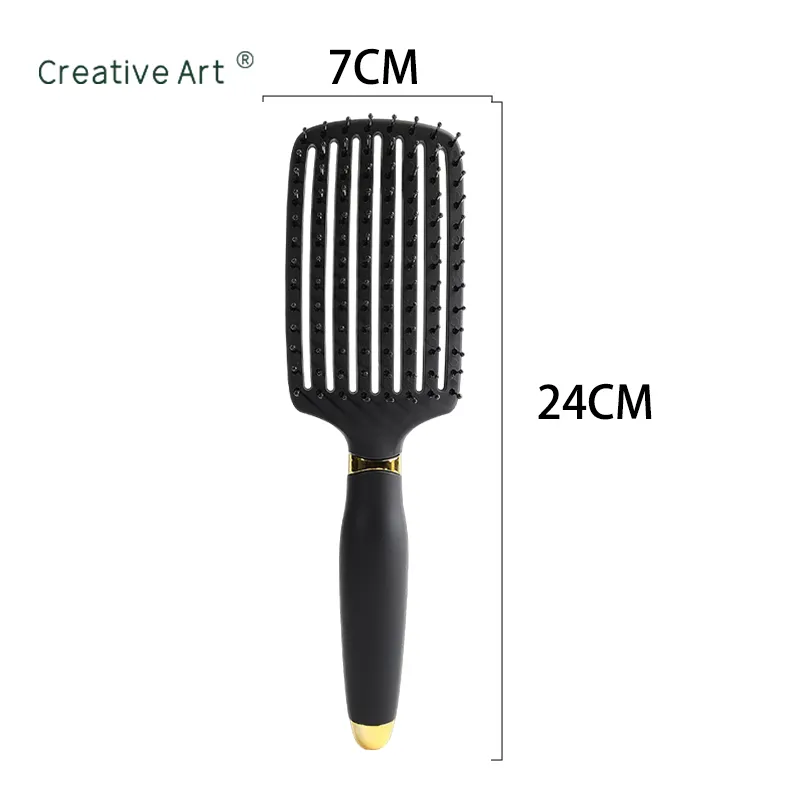 Black 5 Pcs Hair Brush Set (S-03TZ)