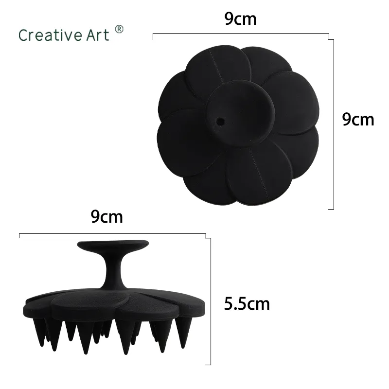 Black 5 Pcs Hair Brush Set (S-03TZ)