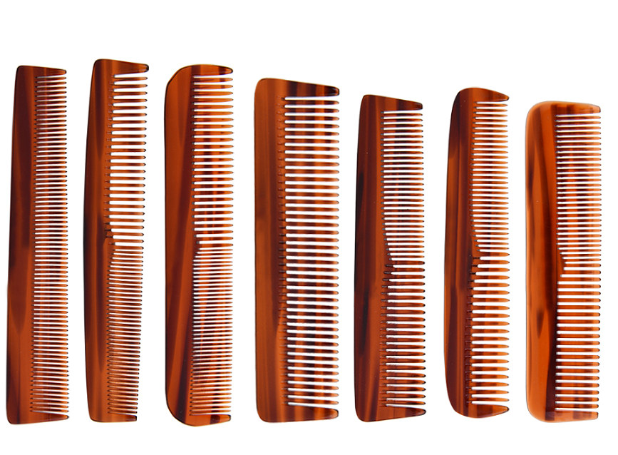 Custom tooth hair comb options