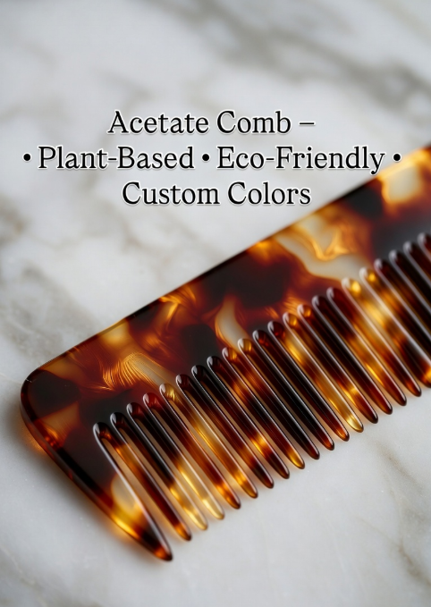 Manufacturing acetate hair comb