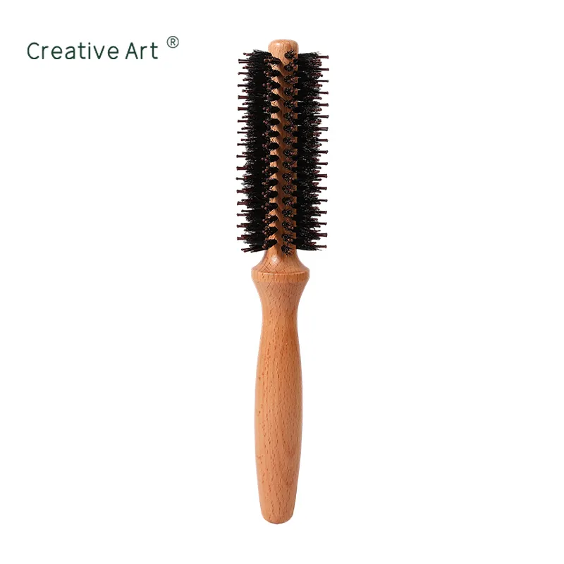 Custom Wooden Round Hair Brush – M-MG04P-3