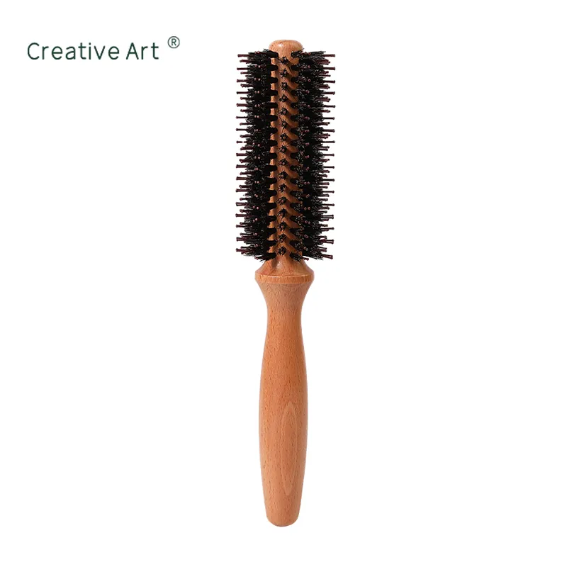 Custom Wooden Round Hair Brush – M-MG04P-3