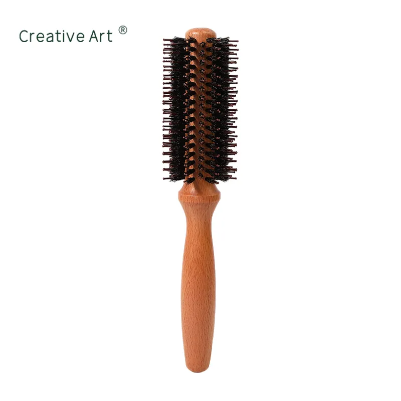 Custom Wooden Round Hair Brush – M-MG04P-3