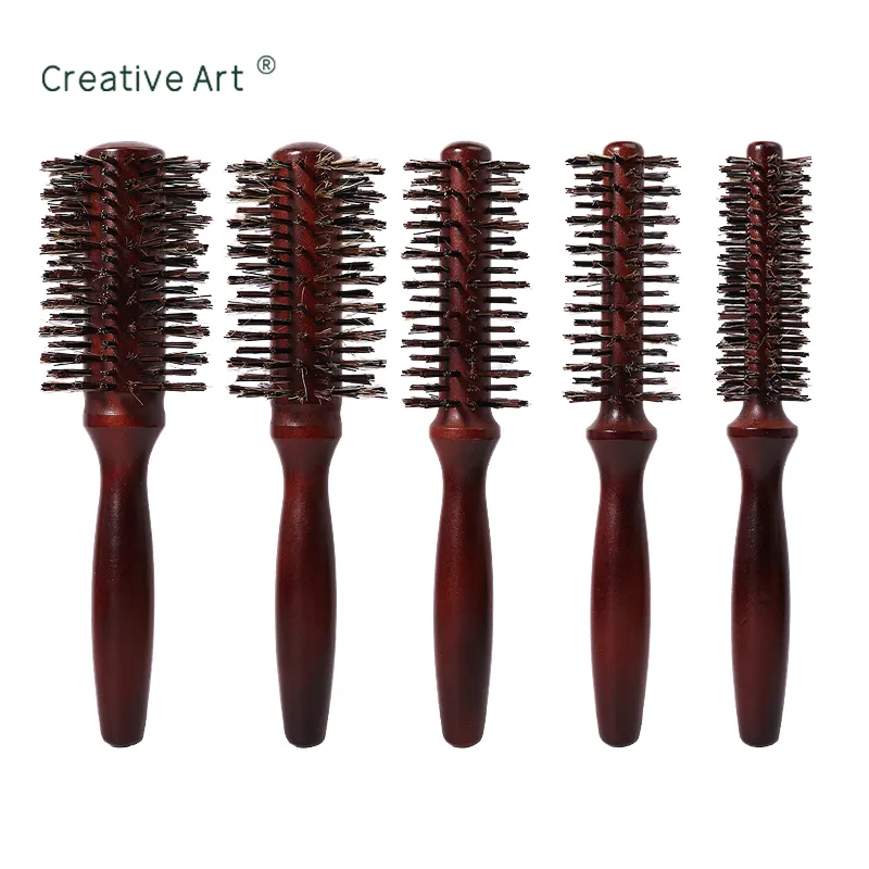 Custom Pure Boar Bristle Round Hair Brush – M-MG07P-3