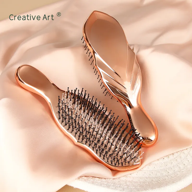 Custom Electroplated Detangling Hair Brush – S-SF05D-1