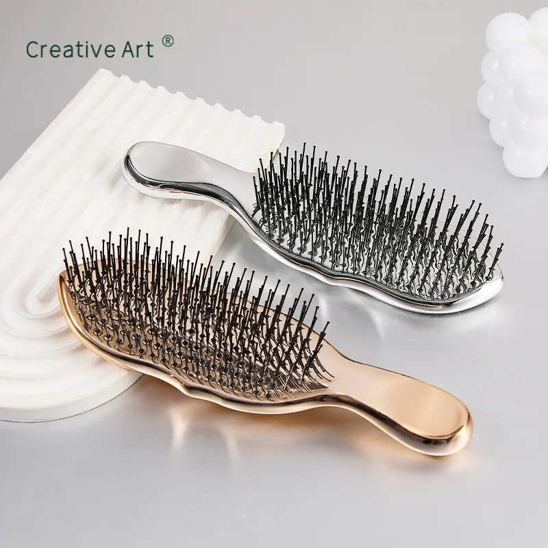 Custom Electroplated Detangling Hair Brush – S-SF05D-1
